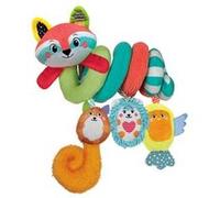 Clementoni – Spirale pour poussette Soft Happy Animals – Peluche lavable en machine 0 mois