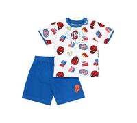 Baby Sweets Pyjama 'Spiderman' bleu / jaune / rouge foncé / blanc, Taille 128