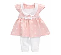 Baby Sweets Set rose pastel / blanc, Taille 80