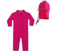 Baby Swimsuit Upf 50+ Rash Guard Long Sleeve Swimsuit With Zipper Crotch.[E217]