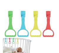 Baby tire les anneaux - Babby tire les anneaux, les poignées debout du berceau | Assistant à pied de Playpen, outils de formation détachable pour les nourrissons, anneaux en plastique non toxiques, in