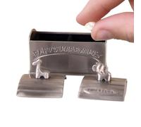 Baby Tooth KeepSake Board - Organisateur de mémoire de conception animale en en zinc pour la préservation des dents d'enfance, souvenir mignon avec un stockage sécurisé, étui de fée de