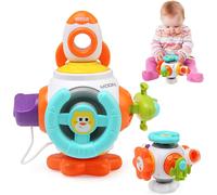 Baby Toy 1 2 Year Old Montessori Activity Cubes 6 in 1 Busy Board Educational Toy Motor Skills Sensory Cube Games for Children 1 2 Years Birthday Christmas Gift (B)