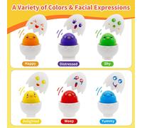 Baby Toy 1 Year 6 Assorted Eggs Plastic Chicks Educational Game 1 Year Montessori Sensory Toy for Babies 18 Months Children's Day Gift 1 2 3 Years