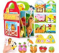 Baby Toy 1 Year Busy Board Montessori,15 in 1 Quiet Book Toy Child 1 2 3 Years Montessori Book 0-3 Years Montessori Games,Activity and Development Toys Gift Child 1 2 3 Years Old.[F3]