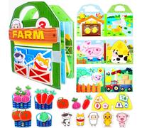 Baby Toy 1 Year Busy Board Montessori,15 in 1 Quiet Book Toy Child 1 2 3 Years Montessori Book 0-3 Years Montessori Games,Activity and Development Toys Gift Child 1 2 3 Years Old.[F49]