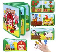 Baby Toy 1 Year Busy Board Montessori,18 in 1 Quiet Book Toy Child 1 2 3 Years Montessori Book 1-3 Years Montessori Games,Activity and Development Toys Gift Child 1 2 3 Years Old