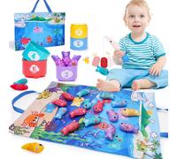 Baby Toy 1 Year Old Fishing Montessori Games 1 2 Years Gift Child Boy Girl 1 2 Years Toy Baby Toy 18 Months Educational Christmas Gift Baby Toy 1 Year Toy Girl Boy 1-3 Years