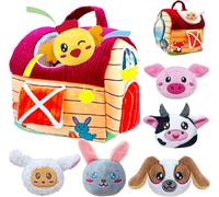 Baby Toy 6 Months for Children,Early Learning Baby Games 0-3-6 Months,Montessori Games with Barn,Rattles,Mirrors,Sensory Baby Toy 0-6 Months,Baby Gift 3 6 9 Months Boy Girl
