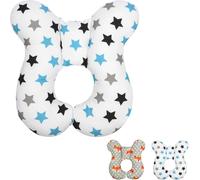Baby Travel Pillow,Head And Neck Support Pillow For Travel,Baby Sleeping Pillow For Car Seat Stroller Seat,Star Pattern