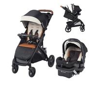 Baby Trend Tango Pro Système de voyage avec siège auto pour bébé à levage sécurisé Marron clair