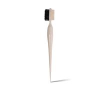 Baby Tress Edge Styler Brosse à cheveux 3 en 1 pour coiffer et dompter les sourcils et les sourcils Brosse à cheveux Brosse à cheveux double face avec extrémité pointue multi-usage Sable