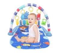 Baby Tunes and Language Discovery Play Gym avec Piano, Tapis avec Jouets d'activité Amovibles, Lumières, Sons et Musique pour nouveau-né âgé de 0 à 36 Mois