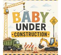 Baby Under Construction: Baby Shower Guest Book and Gift Log | Illustrated Bulldozers, Cranes and Construction Trucks | Guest Sign In with Wishes for Baby and Memory Pages