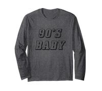 Baby Vibes Retro Born 90's Era Nostalgia Lover Manche Longue