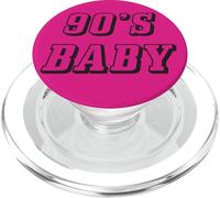 Baby Vibes Retro Born 90's Era Nostalgia Lover PopSockets PopGrip pour MagSafe