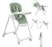 Baby Vivo Design chaise haute pour enfant en plastique - Tippy in Cool Mint