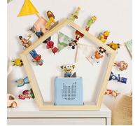 Baby Vivo Étagère pour boîte à Musique pour Enfant - Rangement Magnétique Accessoires Toniebox Support kit de Démarrage - Compatible avec Toniebox - Étagère Murale Chambre Enfant - Pentagon