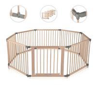 Baby Vivo Parc Bébé Barrière Sécurité Bois Enfant Protection Porte Pliable
