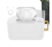 Baby Wipe Warmer Dispenser, Even-Heating Wet Wipes Warmer, Pink/White, Portable Diaper Heater, Space-Saving Storage Case, Gentle Comfort for Babies, Perfect for Home Living Room