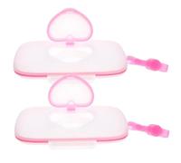 Baby Wipes Travel Case 2pcs Portable Travel Wipes Case Easy Refill Wet Tissue Dispensateur avec rabat à bascule pour une poussette de sac à couches