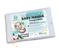 BABY WOLFY - Coussin de lit bébé 40 x 60 cm certifié OEKO-TEX® 1 2 3 4 ans 100 % coton anti-acariens hypoallergénique respirant doux pour lit bébé poussette maternelle fabriquée en Italie