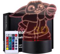 Baby Yoda Lampe-3d Led Acrylic Veilleuse 16 Couleurs Touchez Télécommande,Luminaires Décoratifs Pour Chambres D'enfants, Cadeaux D'anniversaire Et De Noël