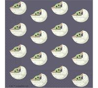 Baby Yoda The Mandalorian Serviettes de fête 20 pièces multicolores 33 x 33 cm - Vert