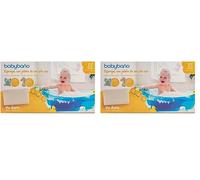 Babybaño Éponge de bain jetable pour bébés et enfants de 0 à 3 ans - Éponge de bain à usage unique avec gel pédiatrique et dermatologique - Lot de 50