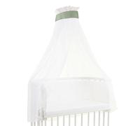 babybay Ciel de lit gaufré avec Ruban Compatible avec Tous Les modèles jusqu'à 96 cm de Long, Vert Jade