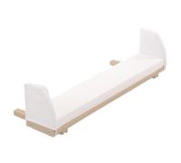 babybay Côté d'extension beige laqué avec complément de matelas blanc compatible avec les modèles Original et Midi