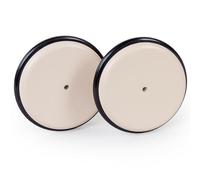 babybay Jeu de roulettes avec revêtement en Caoutchouc pour Tour d'apprentissage Littlefot, Beige laqué