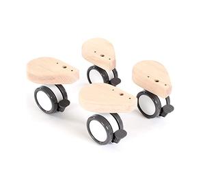 babybay Jeu de Roulettes Spécial avec Coup Protection Convient pour Tous Modèles Naturel Non Traité 1 Unité