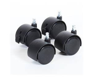Babybay - Lot de 4 roulettes parquet pour berceaux Cododo Babybay - Noir