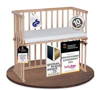 babybay Midi lit cododo en Bois de hêtre Massif/Compact et modulable/Hauteur du lit réglable en continu/lit bébé évolutif (Naturel Non traité) / avec Matelas