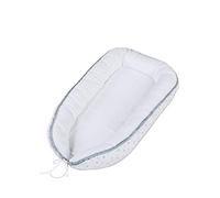 babybay Nid de Sommeil Blanc avec Mélange d'Étoiles Sable/Bleu Ciel 1 Unité