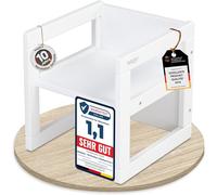 babybay Tabouret Littlefoot 3 en 1 pour enfant - Blanc laqué