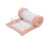 babybay Tour de lit en maille gaufrée compatible avec le modèle Boxspring XXL, abricot rosé