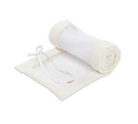 babybay Tour de lit en maille gaufrée compatible avec le modèle Boxspring XXL, ivoire