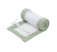 babybay Tour de lit en maille gaufrée compatible avec les modèles Maxi, Boxspring, Comfort et Comfort Plus, vert jade