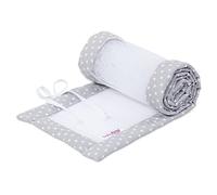 babybay Tour de lit en maille pour modèle Boxspring XXL, gris clair, étoiles blanches