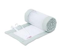 babybay Tour de lit en maille Royal compatible avec le modèle Boxspring XXL Menthe à pois dorés