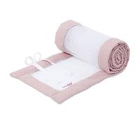 babybay Tour de lit en maille royale pour lit d'appoint/protection contre les chocs pour lit de bébé, convient pour les modèles Maxi, Boxspring, Comfort et Comfort Plus, à pois rosés dorés