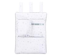 babybay Utensilo Sac à Couche pour Tous Modèles Blanc avec Mélange d'Étoiles Sable/Bleu Ciel 1 Unité