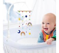 Babybett Glockenhalter - 58x24cm Mobiler Arm | Spielzeug Stent, Einfach Installierbare Halterung, Langlebige Abs Konstruktion, Glatte Oberfläche Ohne Kanten, Dekorative Aufhängung Spieluhr Plüschpuppe