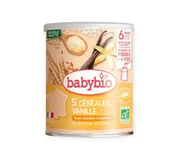 Babybio 5 Céréales Vanille Riz Blé Avoine Seigle Quinoa 220g