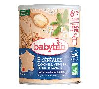 Babybio céréales verveine fleur d'oranger camomille 6 mois et + 220g