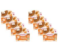 BABYBIO - Assiette Carotte Porc Lentilles - BIO - 15+ mois - 260g - Lot de 8