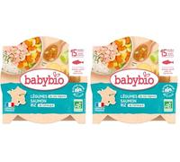 Babybio - Assiette Méli-Mélo de Légumes au Saumon Riz 260 g - 15+ Mois - BIO
