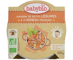 Babybio Assiette Navarin de Petits Légumes/d'Agneau Français 12+ Mois 230 g